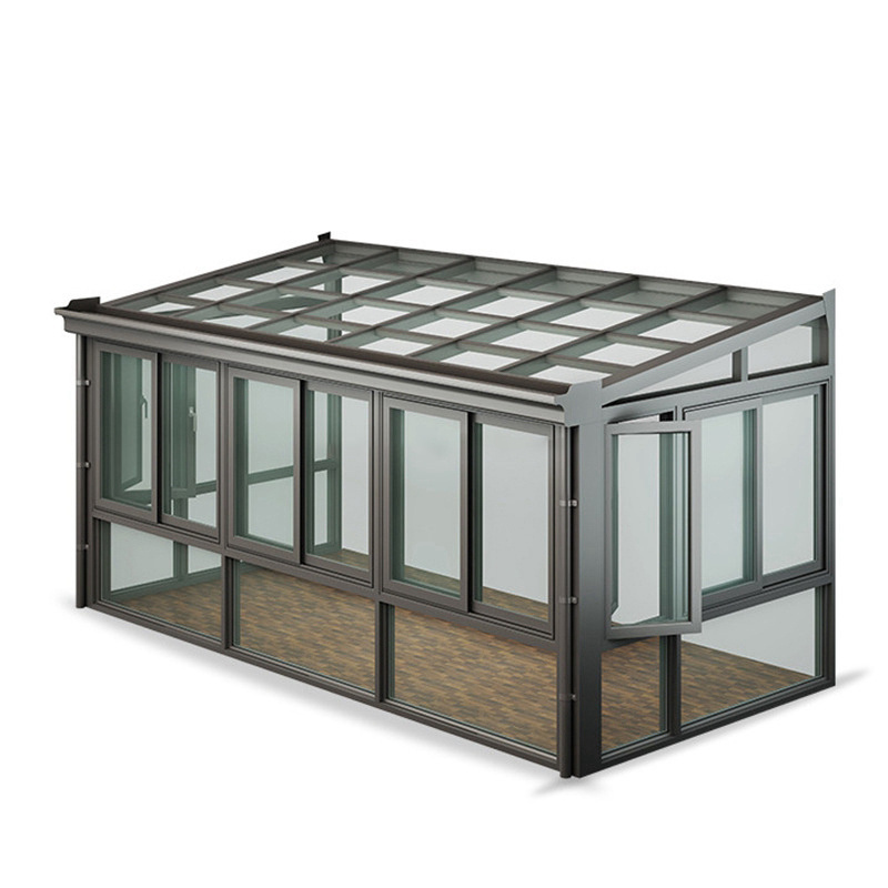 Outdoor Garden Sunroom Low-e Tempered Glass Sunlight Room The Small Tiny House Sunny Sunshine Glass Sunrooms For Villa