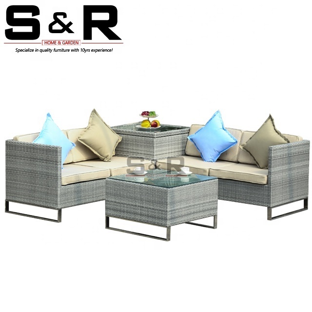 Modular design modern garden furniture corner sofa outdoor garden guangdong outdoor furniture