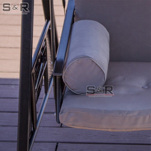 Outdoor / Indoor Durable Garden Rattan Patio Double seat outdoor swing chair with tent SR-SH703