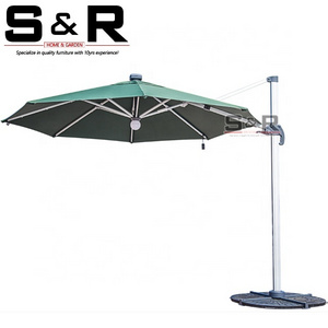 2023 hot selling aluminum sunshade outdoor big patio umbrellas bases SR-UG803