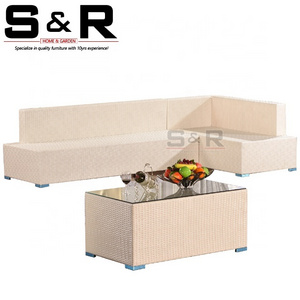 Hotel Patio Lounge Set Plastic Rattan sofa outdoor furniture sofa garden resin outdoor furniture SR-SF113