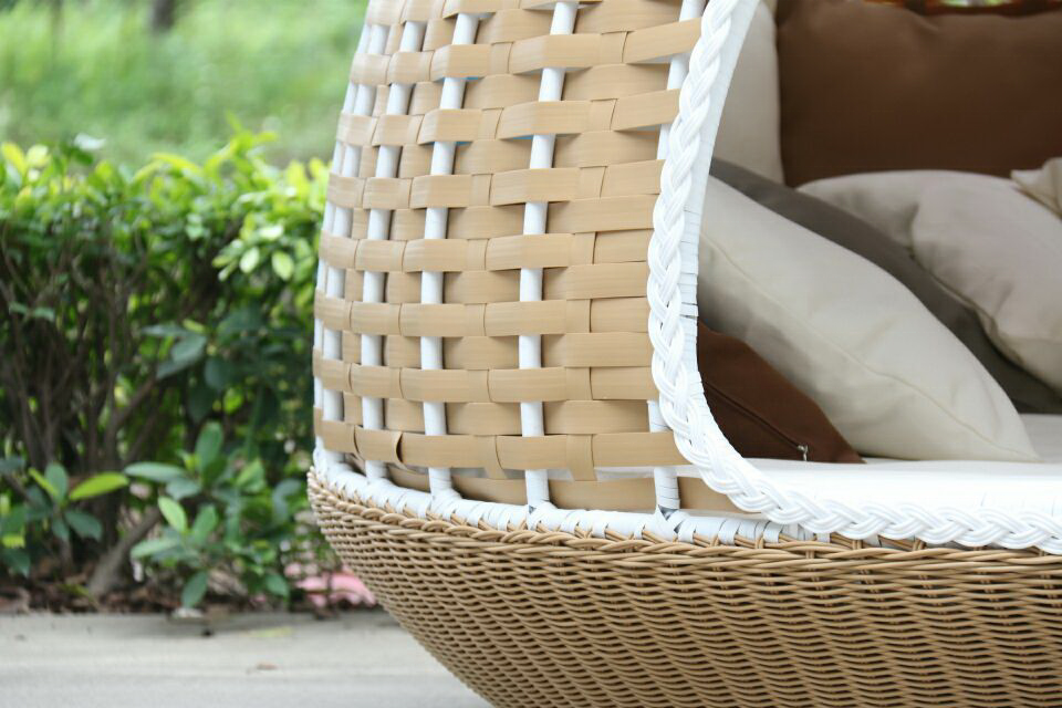 Factory Hanging Rattan Hammock Rattan Bird Nest Round Swing Chair Canopy Hammock Bed swing