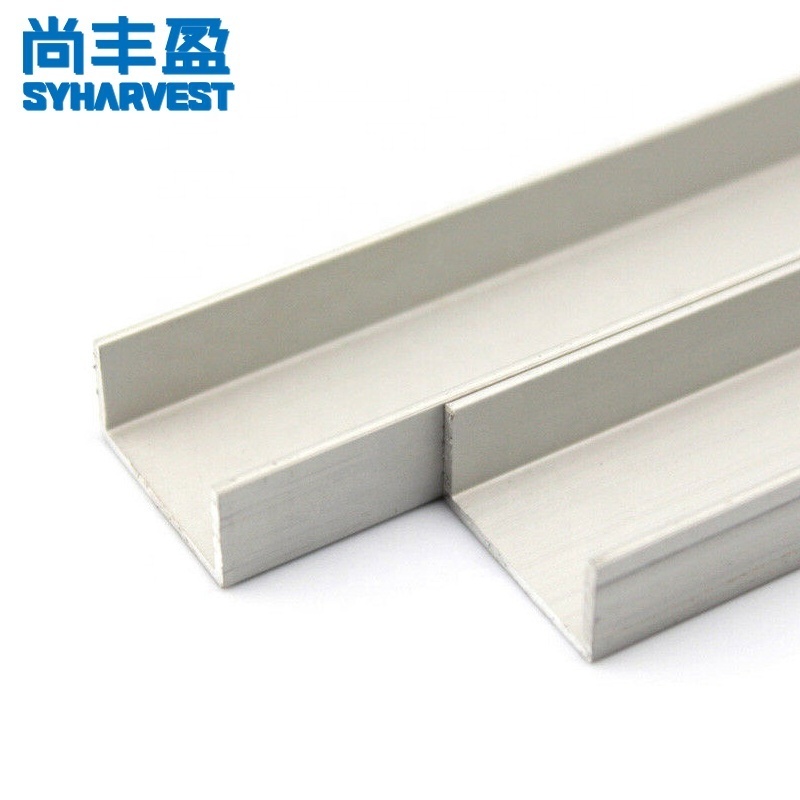 Factory Manufacturer 6061 6063 Alloy Custom Industrial Aluminium Glass Railing U Channel Profile