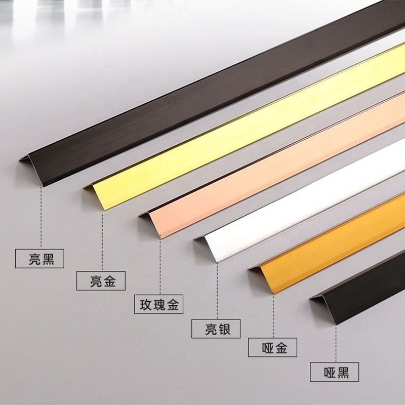 L Angle House Decorative Moden Waterproof Corners Trim Aluminum Materials Trim Strips Aluminum edge