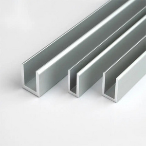 Factory Manufacturer 6061 6063 Alloy Custom Industrial Aluminium Glass Railing U Channel Profile