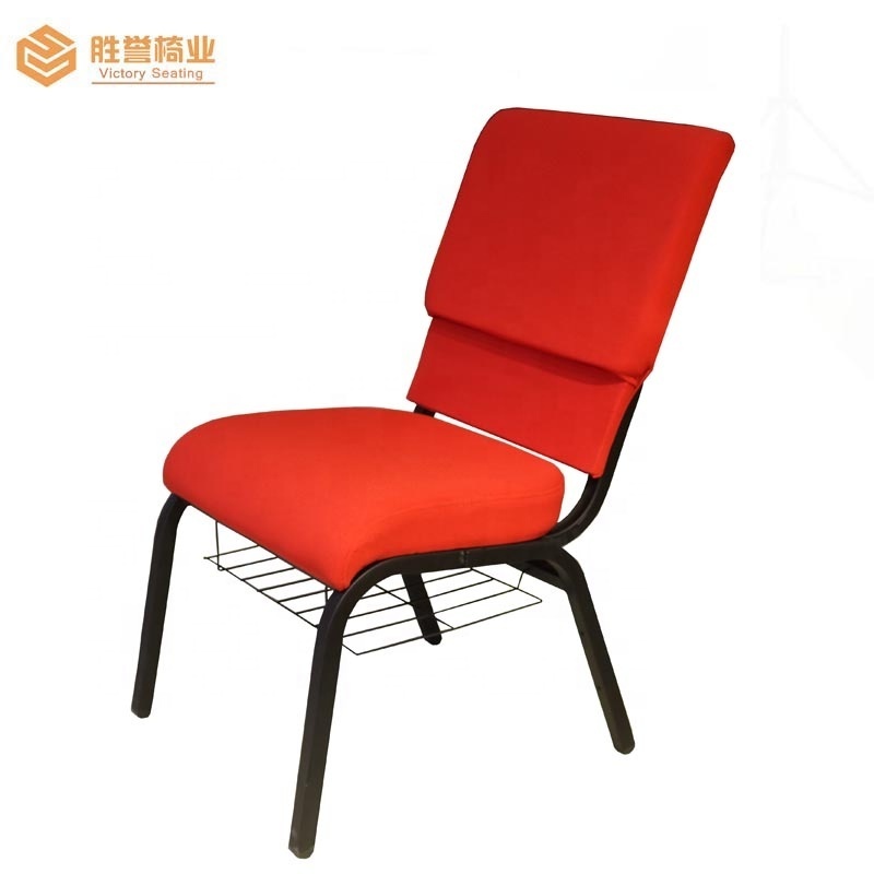 Wholesale Stackable Padded Church Chairs Christians and Muslim Prayer Chair Red Theater Seat