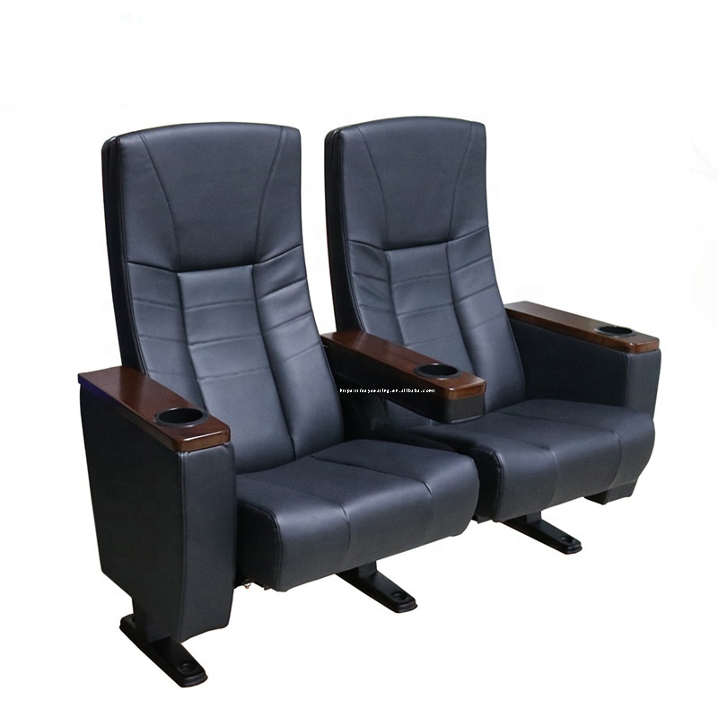 High Quality Modern Duo Home Movie Theater Seat VIP Cinema Chair with Cup Holder