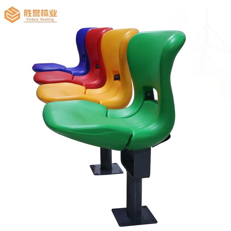 Hot Sale HDPE stadium chair seats with UV and fire resistant plastic chair for gym, outdoor and other sports arena