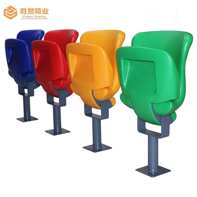 Hot Sale HDPE stadium chair seats with UV and fire resistant plastic chair for gym, outdoor and other sports arena