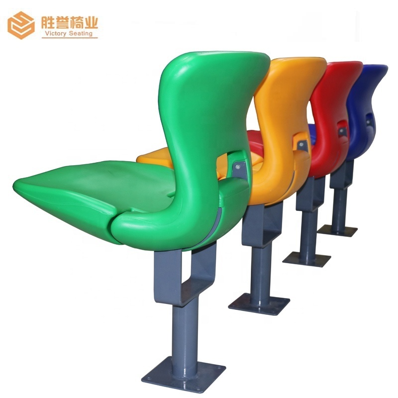 Hot Sale HDPE stadium chair seats with UV and fire resistant plastic chair for gym, outdoor and other sports arena