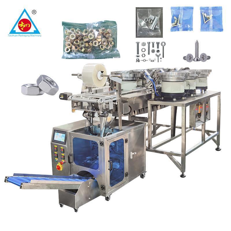 Full automatic Furniture Accessories screw nails nuts counting packing machine hardware fittings bolt packing machine