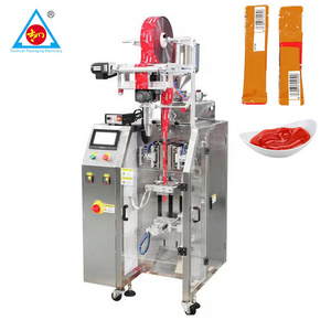 Automatic round corner 10ml honey stick packing machine syrup ketchup sauce cream sachet sealing filling packing machine