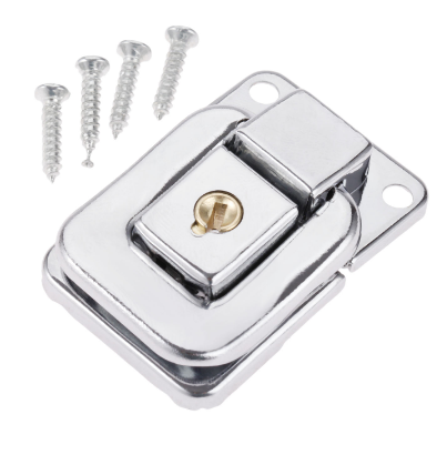 Box Hasp Latch Chest Zinc Alloy Toggle Latch Lock for Case Buckle Clip Clasp with Key and Screws