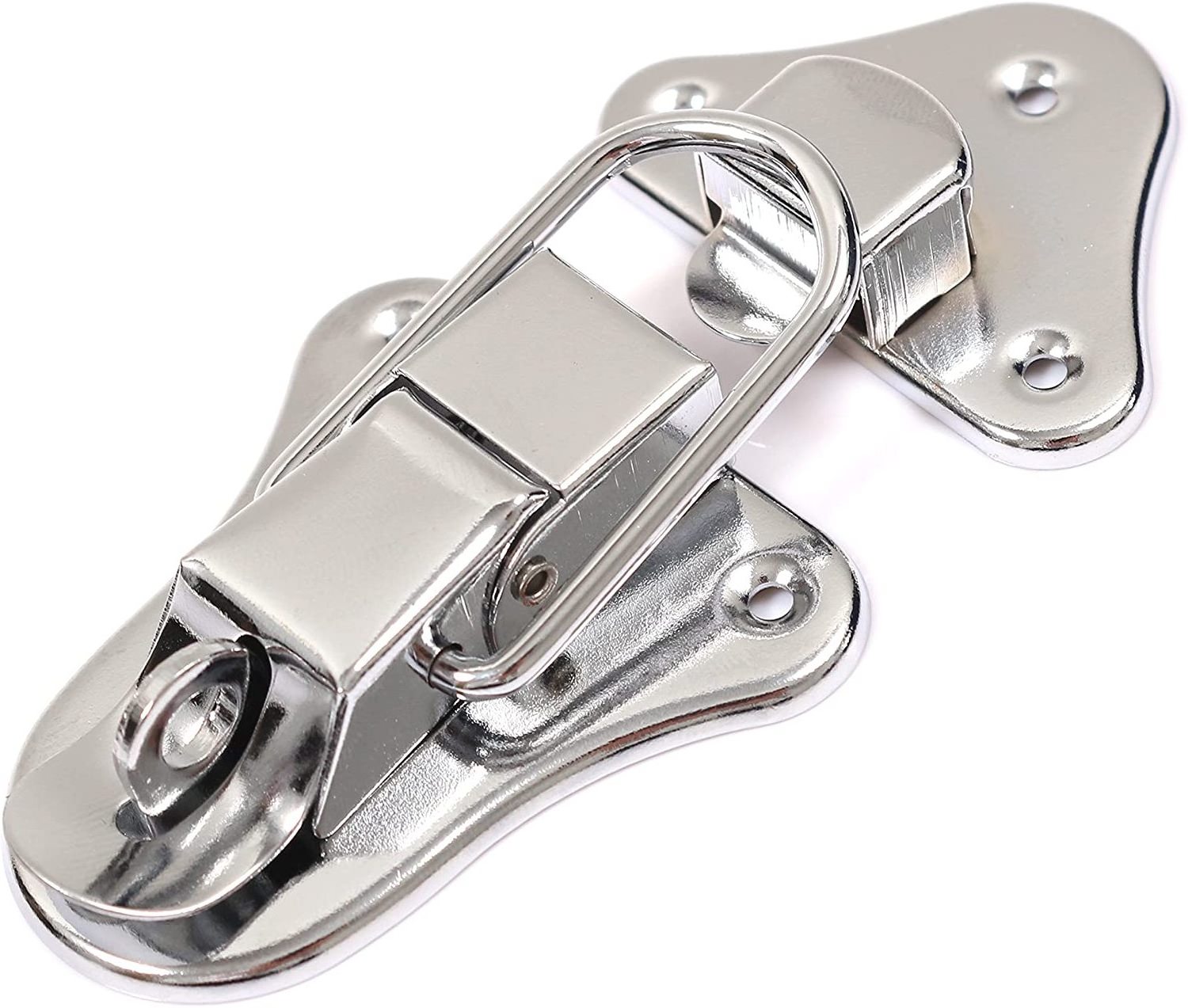 CHROME PLATED DRAWBOLT CLOSURE LATCH CASE LATCH KEY LOCKING TOGGLE LATCH CATCH HASP