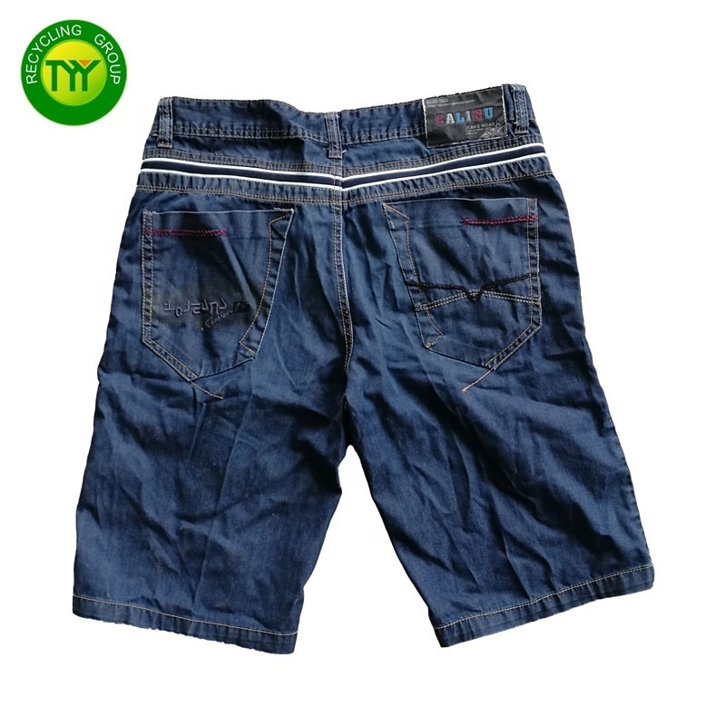 Men jeans shorts used clothing second hand high quality used clothes