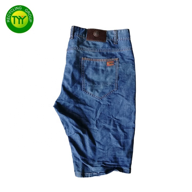 Men jeans shorts used clothing second hand high quality used clothes