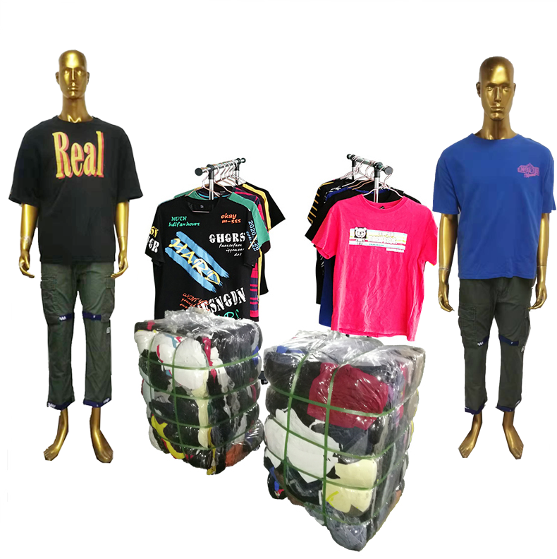 Us Men T-Shirt Code Bales Summer Used Clothes Bale Men Second Hand Clothing  Uk Import Premium Bundle Used Clothes