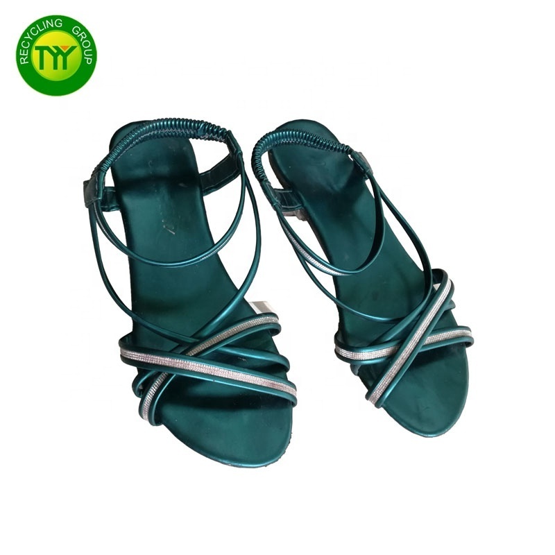 Secondhand Women Sandals Customized Clean 95% for Women 45-100kg/bale Class A  Adults Casual Mixed Size Used Shoes