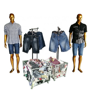 Men jeans shorts used clothing second hand high quality used clothes