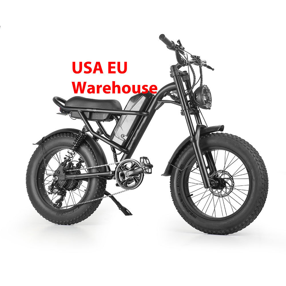 USA Europe warehouse E bike new fast motor 500w off road ebike bicycle e bike full suspension fat tire electric mountain bike