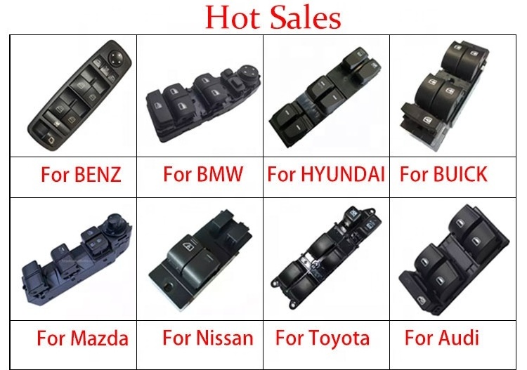 Auto Parts car Control Lifter Switch Electrical power window switch for Toyota Honda Nissan Mitsubishi Daewoo Mazda Hyundai Ford