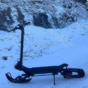 New Design Aluminum 48V 60V 2000W Innovative Dual Motor vehicle foldable sled track adults snowmobile electric snow scooter