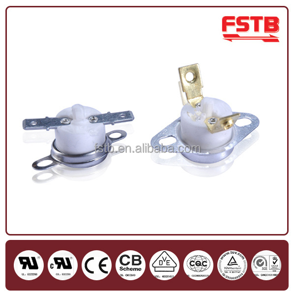 FSTB High Quality KSD301 temperature limiter thermostat bimetal disc temperature switch 16a 125v