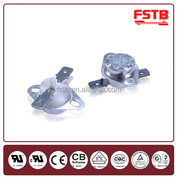 FSTB High Quality KSD301 temperature limiter thermostat bimetal disc temperature switch 16a 125v