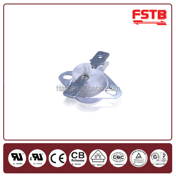 FSTB High Quality KSD301 temperature limiter thermostat bimetal disc temperature switch 16a 125v