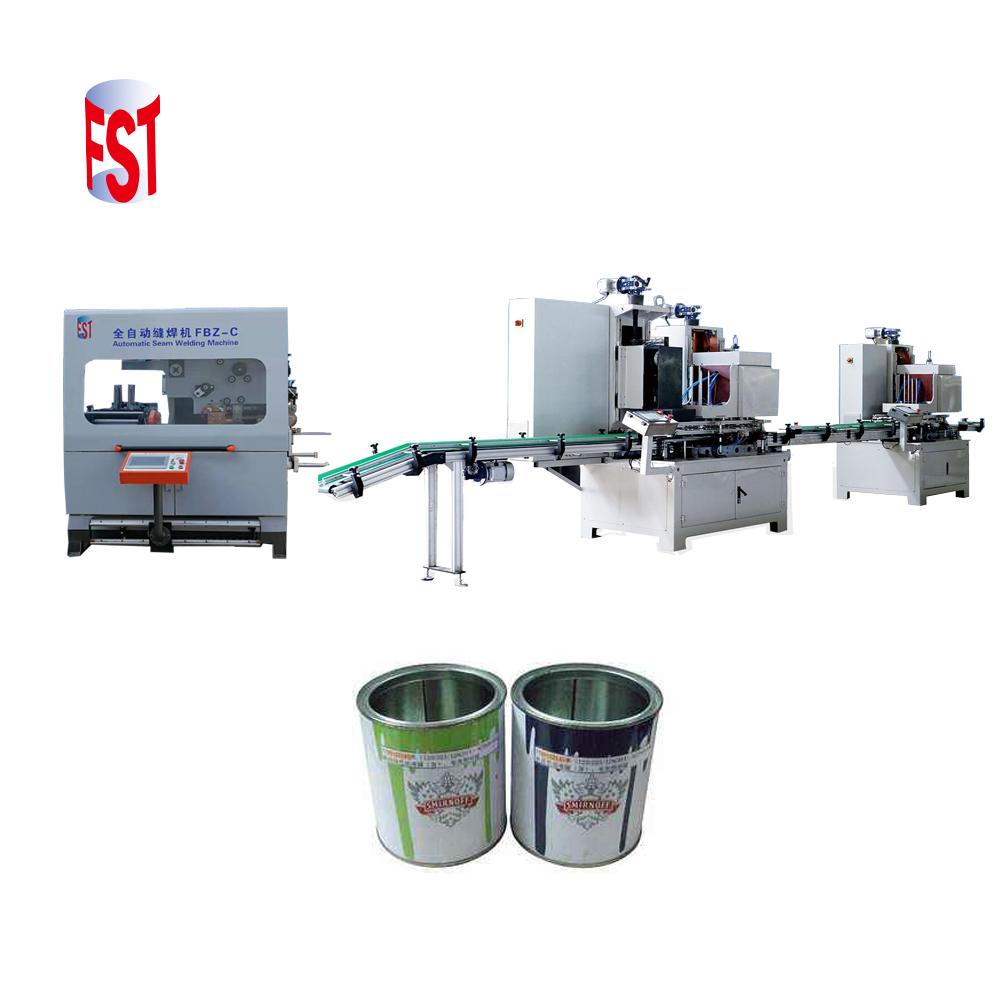 3.75L paint metal tin can making machine or production line