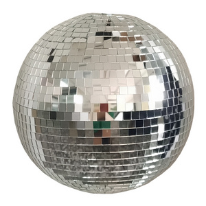 2022 anniversaire glass christmas tree ornaments decore party disco mirror ball motor DJ rotating ball