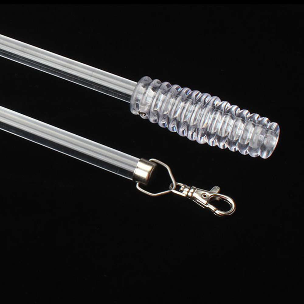 Clear Acrylic Curtain Pull Wand Rod Fibreglass Curtain Push Pull Stick Grommet Drapery Pull Flick Stick