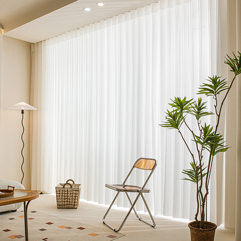 Dream curtain rideau pour salon white monet blinds vertical draps cortinas fabric cord Motorized electric curtains rideaux hanas