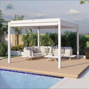 Morden aluminum gazebos pavilions outdoor garden furniture hardtop gazebo pergola