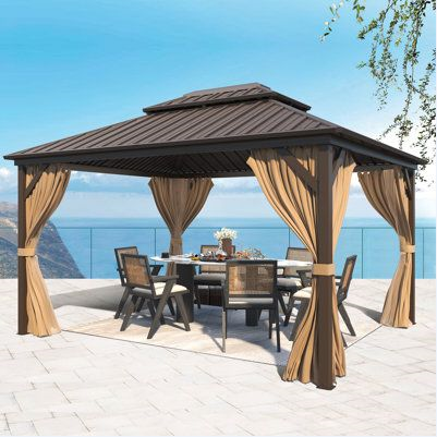 High Quality Modern Outdoor Opening Patio Bbq Grill Garden Gazebo For Family