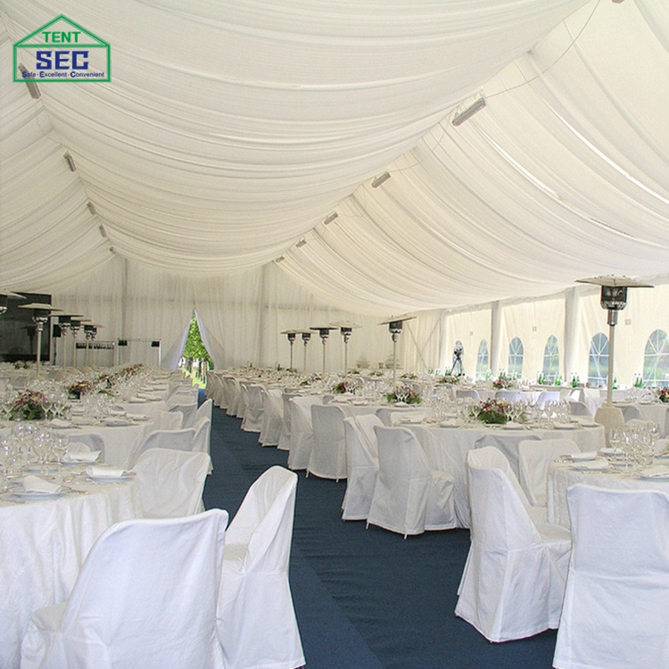 Luxury 20x30 20x40 50x30 big white large outdoor wedding church marquee tent for 200 300 500 800 people events party sports trai