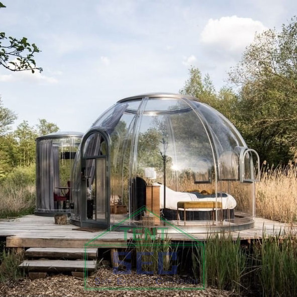 New Hot Selling Restaurant Home Clear Transparent PC Prefab Glamping Bubble Dome Houses Tent