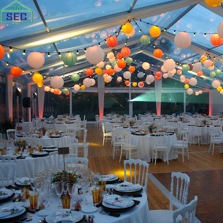 2023 Factory price tents for events wedding party clear transparent wedding marquee tent 200 500 people