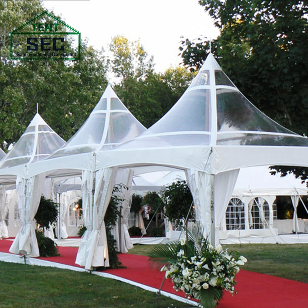 Wholesale Wedding event party tent Custom Transparent Marquee pagoda umbrella Tent With Curtains