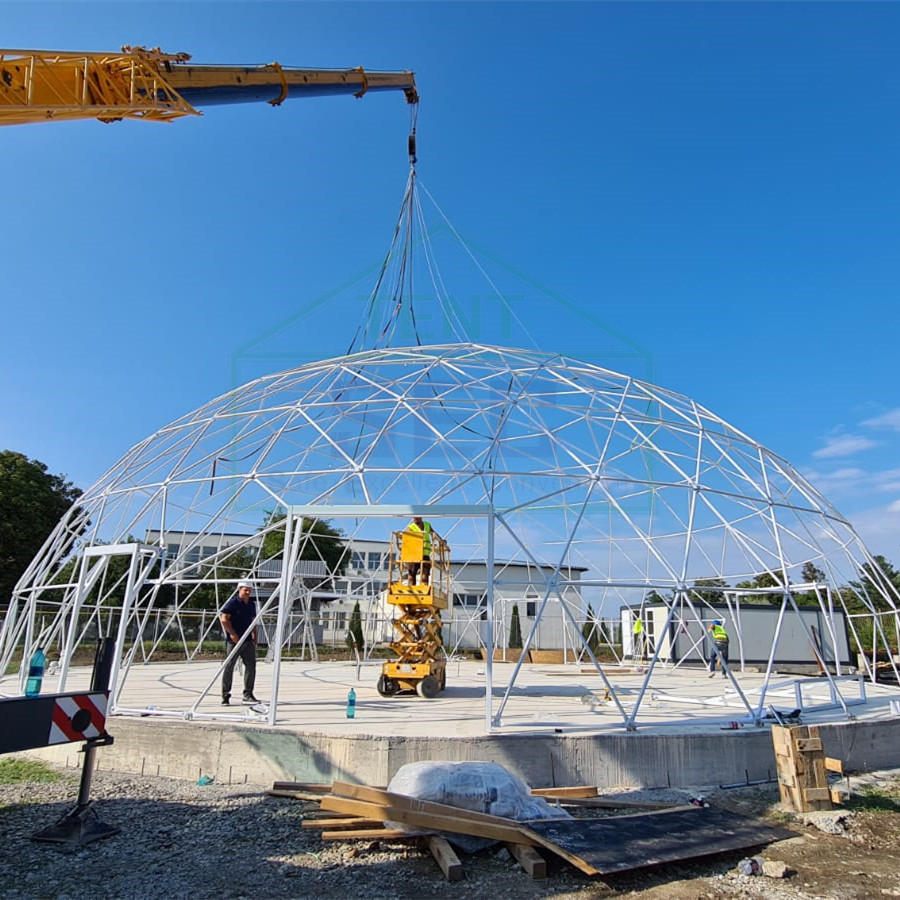 Winter Igloo House Glamping Outdoor Camping Trade Show Geodome Geodesic Dome Party Event Waterproof PVC Dome Home Kits