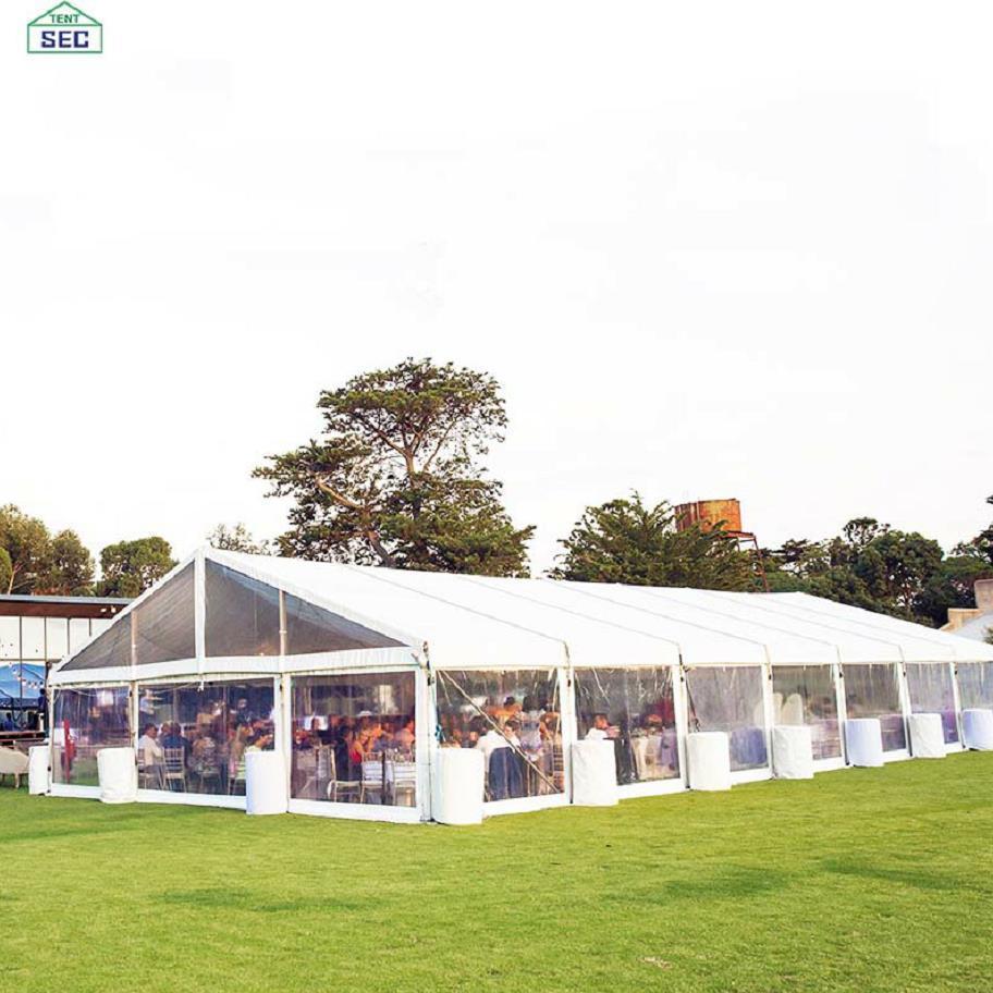 Factory price carpa para fiesta clear transparent wedding marquee tent 200 people