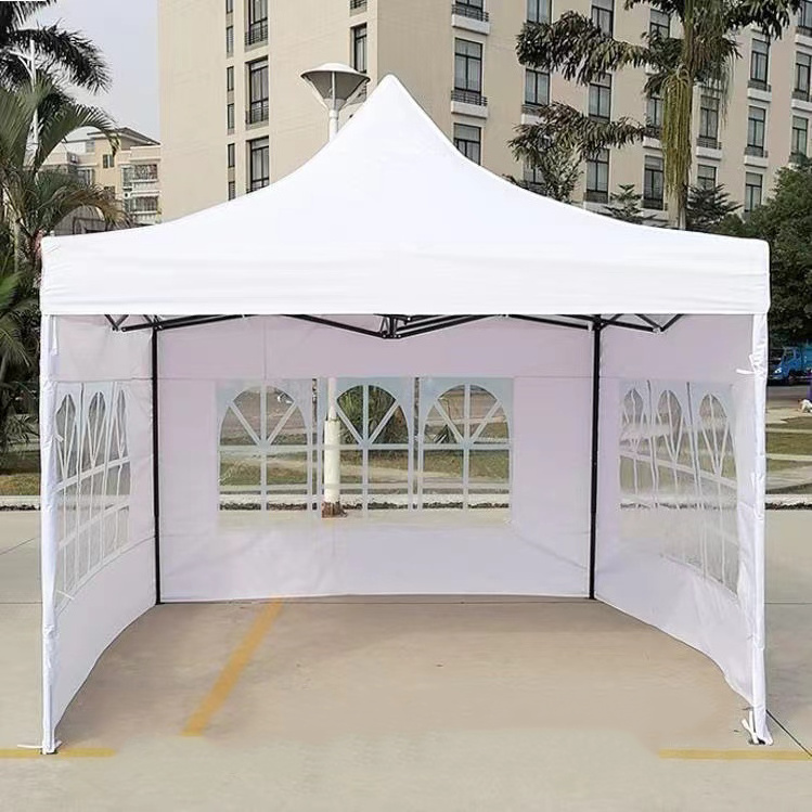 steel pop up Advertising Folding pop up Tent Customized Printing Gazebo with Roof and Sidewalls trade show tent