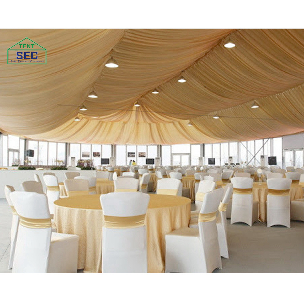 Outdoor waterproof 10x12 10x15 10x20 10x30 10x40 10x50 wedding tent event tent with decoration and white transparent roof marque