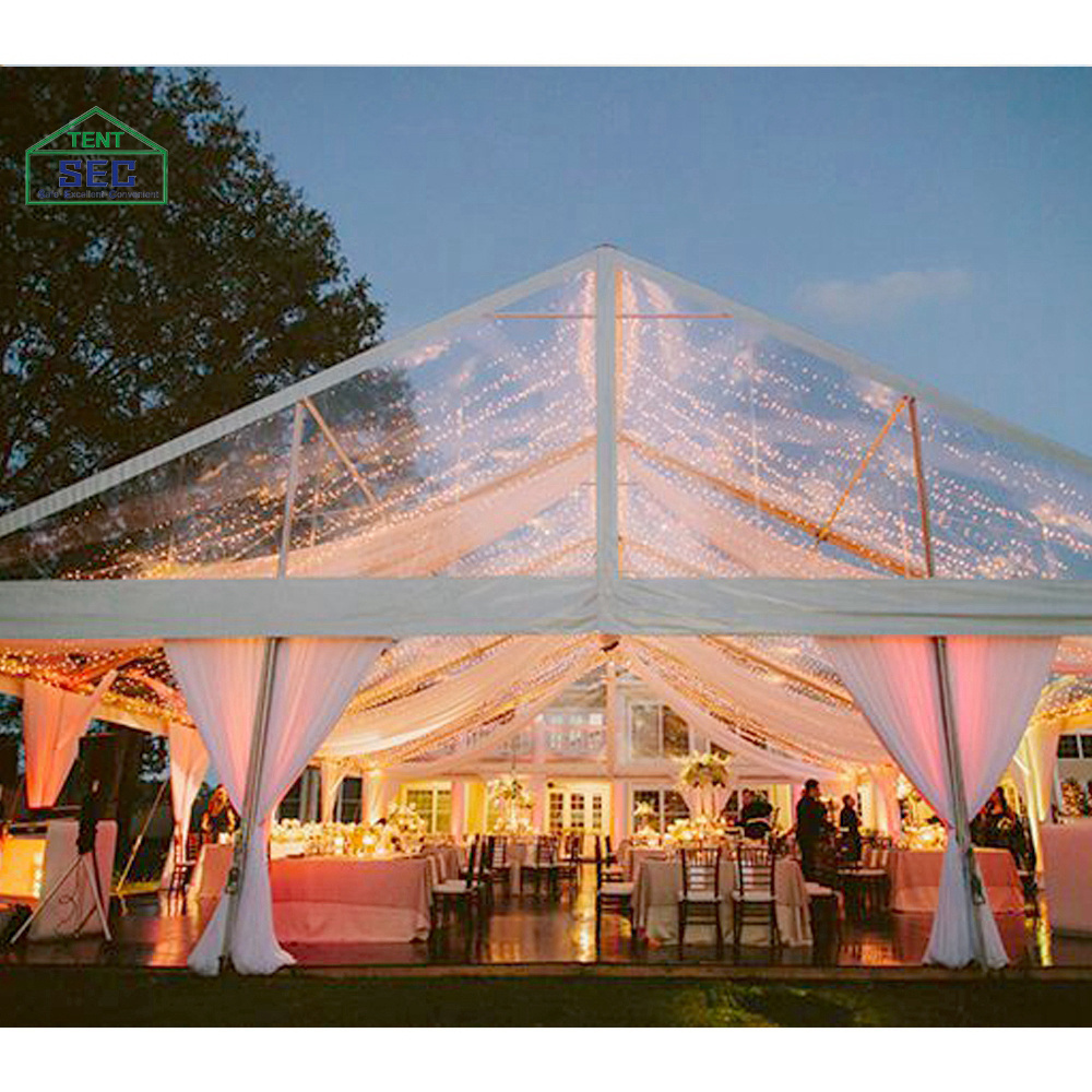 Luxury 20x30 20x40 50x30 big white large outdoor wedding church marquee tent for 200 300 500 800 people events party sports trai