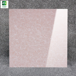 High Gloss Pink Nano Polished Tiles Interior Floor and Wall Buffign Porcelain Tiles 600 x 600mm