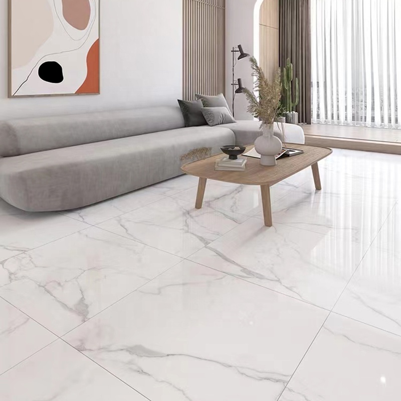 Hot Sale 60x60 Glossy Porcelain Marble Tile For Floor Polished Glazed Surface Porcelain Floor And Wall Tiles