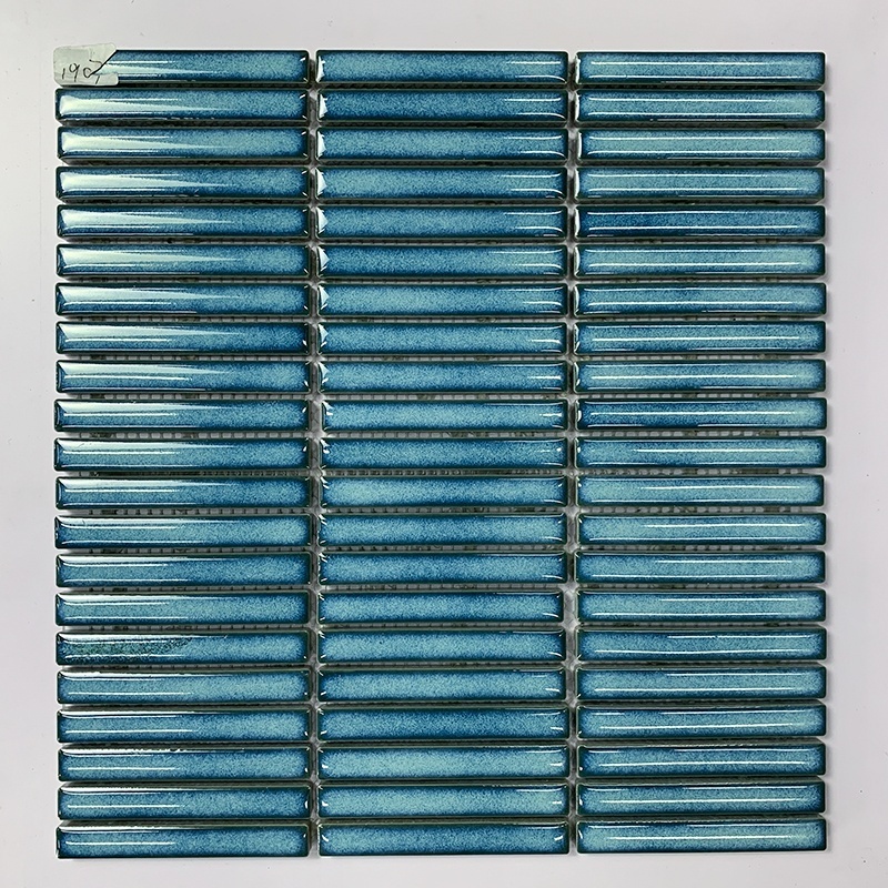 Polished Finger Strip Long Glazed Porcelain Kit Kat Mosaic Tile For Bathroom Kitchen Backsplash Hotel Shower Wall