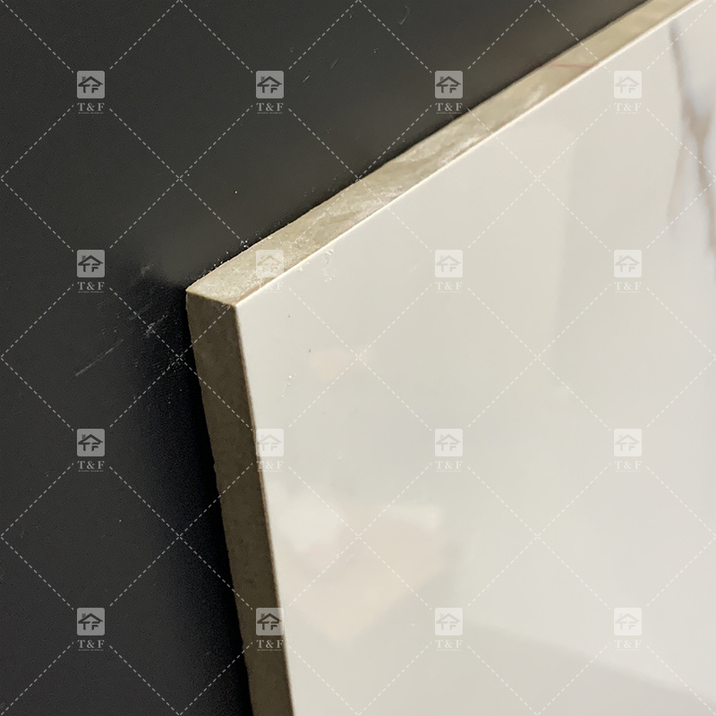 Luxury Marble Carreaux Look Gold Veins Large Format Porcelain Tile 12x24 Calacatta Marble Stone Slab For Interior Use