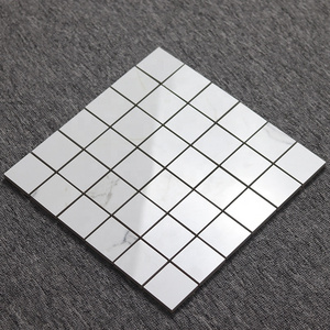 Square White Ceramic Bathroom Kitchen Backsplash Wall Porcelain Floor Marble Mosaic Tile