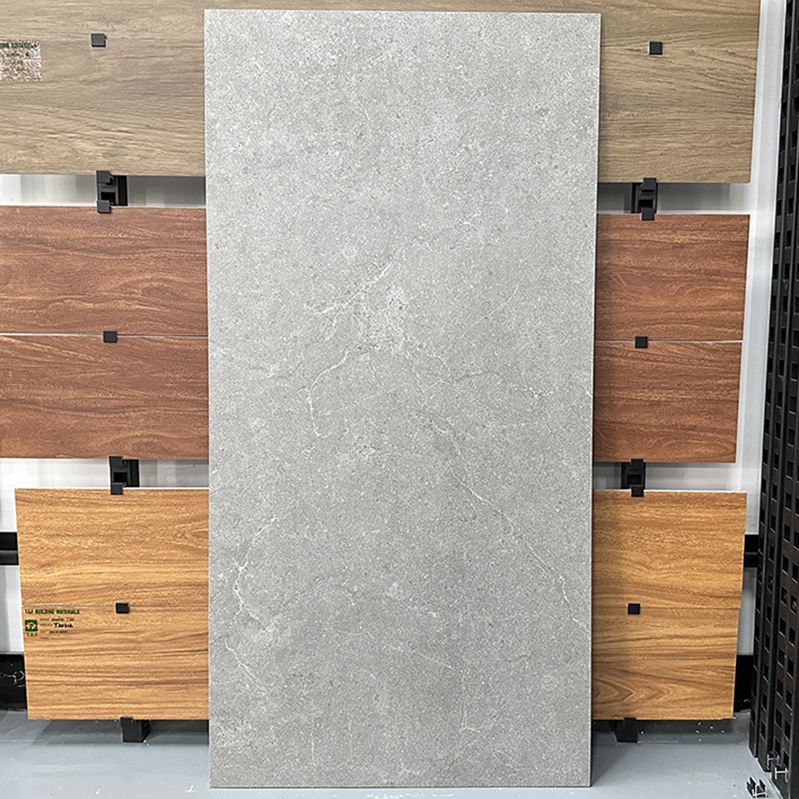 Chinese 600*1200 Flooring Concrete Matt Plain Grey Porcelain Floor Ceramic Tile 60x120